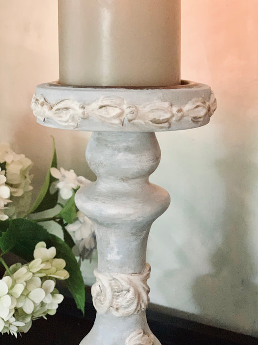 How to up cycle a Candlestick with Chalk paint.