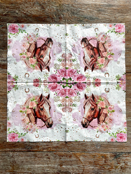 Napkin Tissue-Horse Love