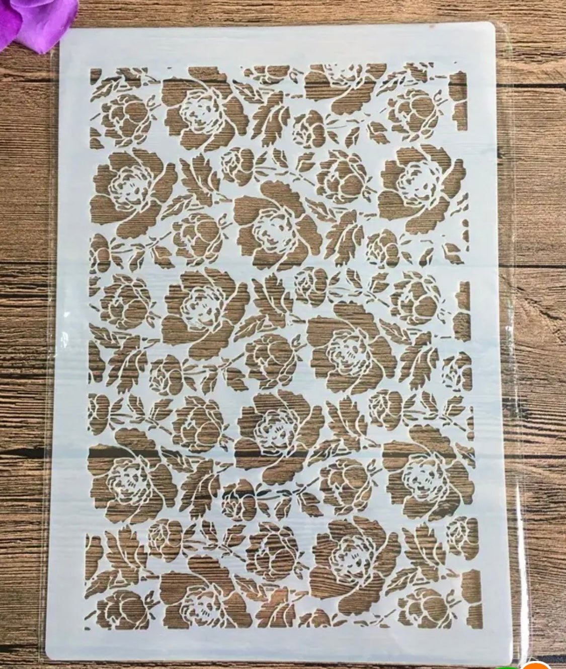 Stencil Floral symphony A4
