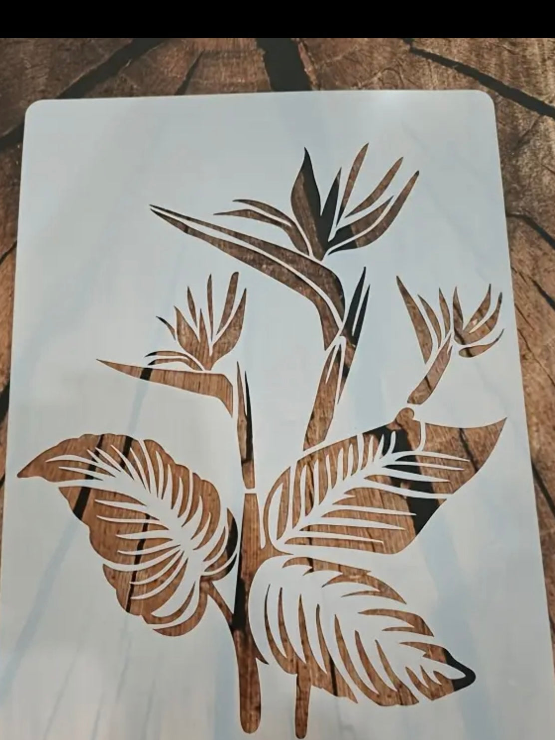 Stencil-Bird of Paradise A4