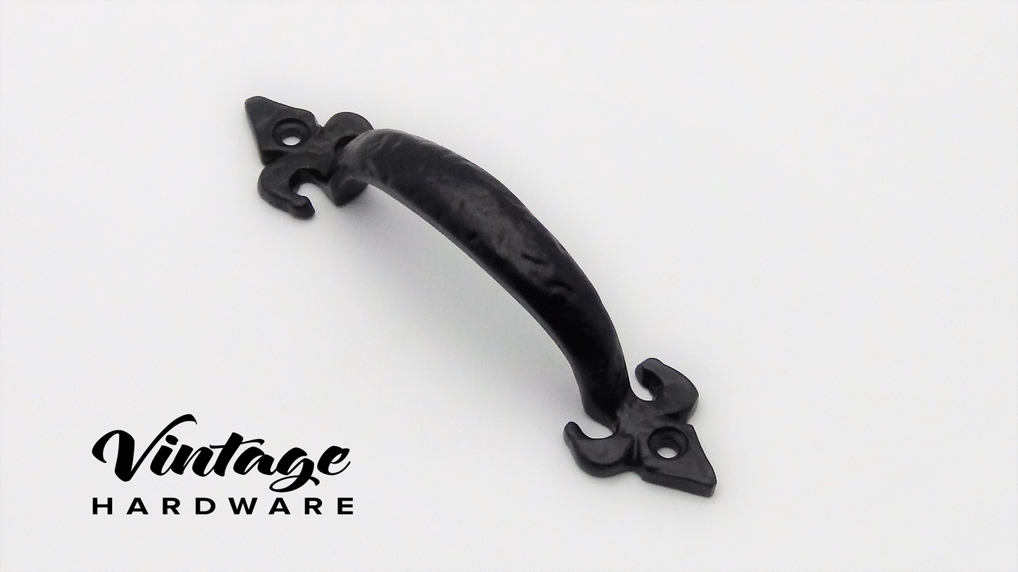 Drawer Pull-Iron Fleur de Lis