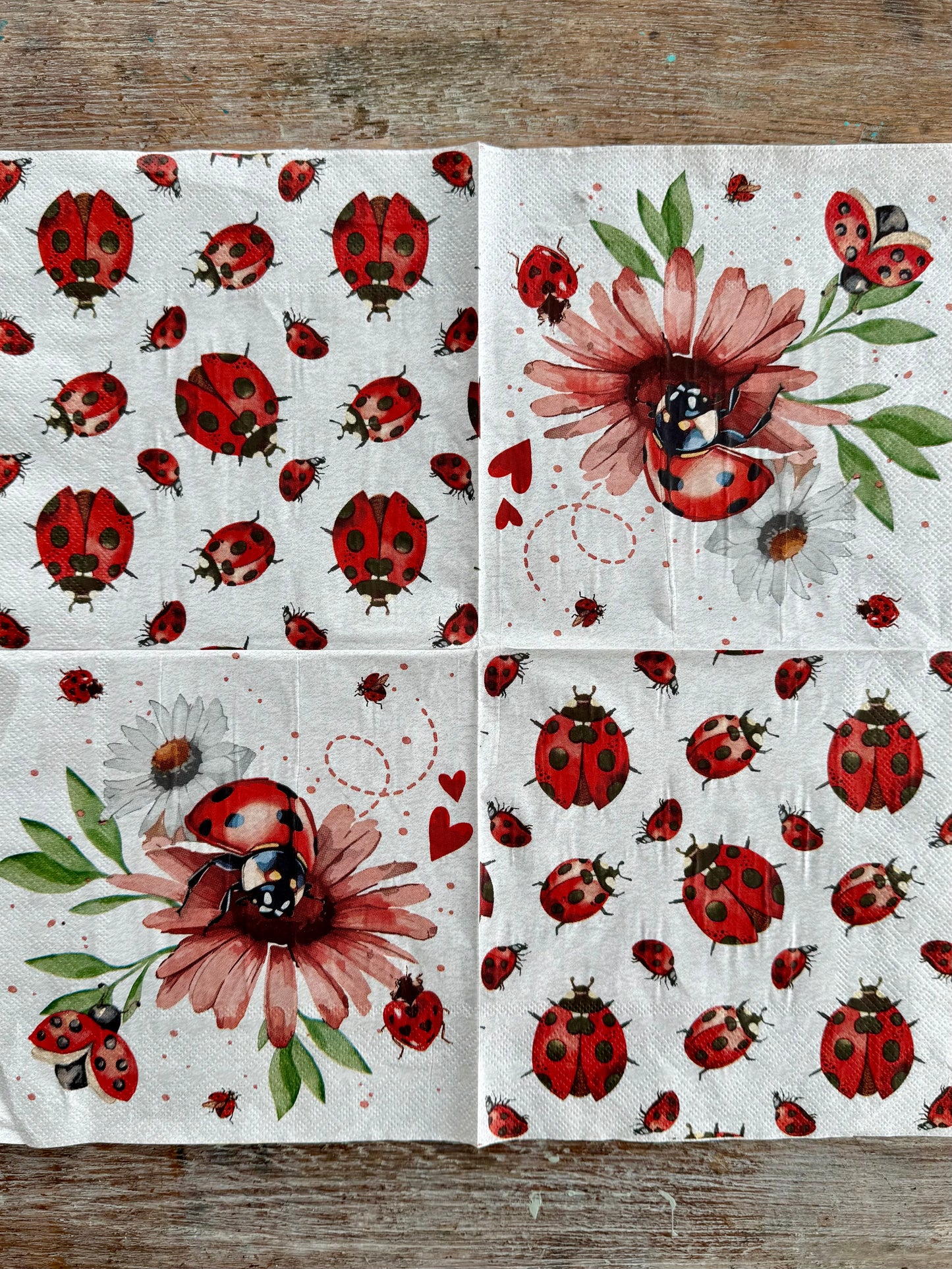 Napkin-Ladybirds