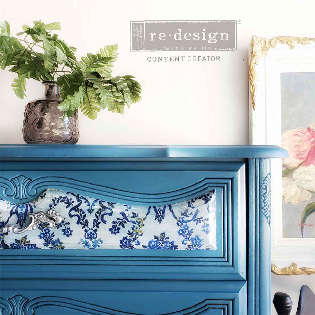 ReDesign Tissue -Cobalt Florish