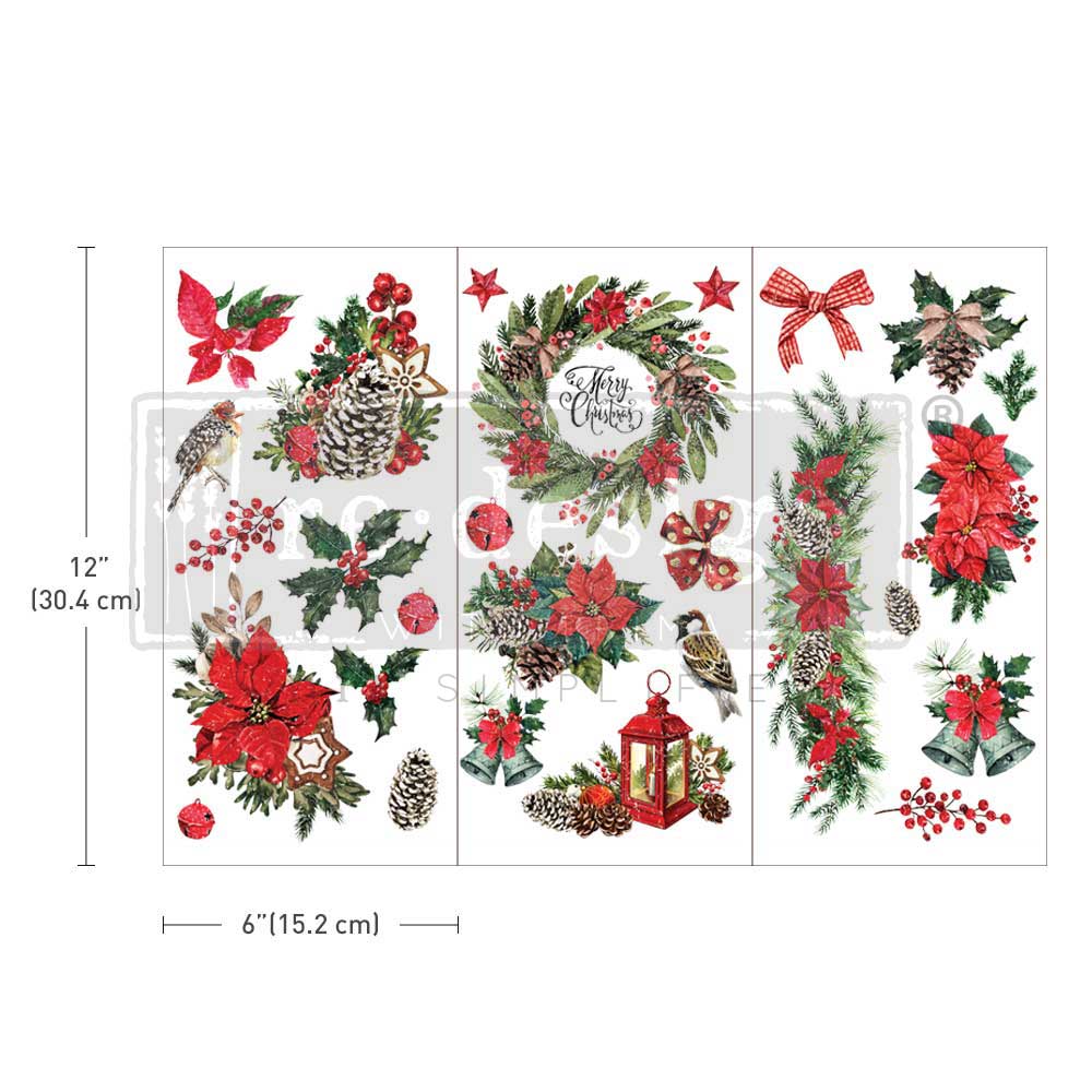Redesign Decor Transfer-Classic Christmas Small 3 Sheets