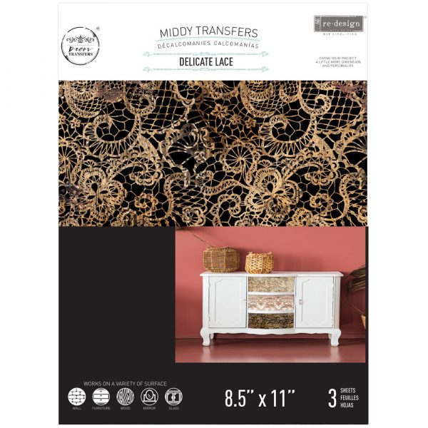 Redesign Decor transfer-Delicate Lace NEW MIDDY SIZE
