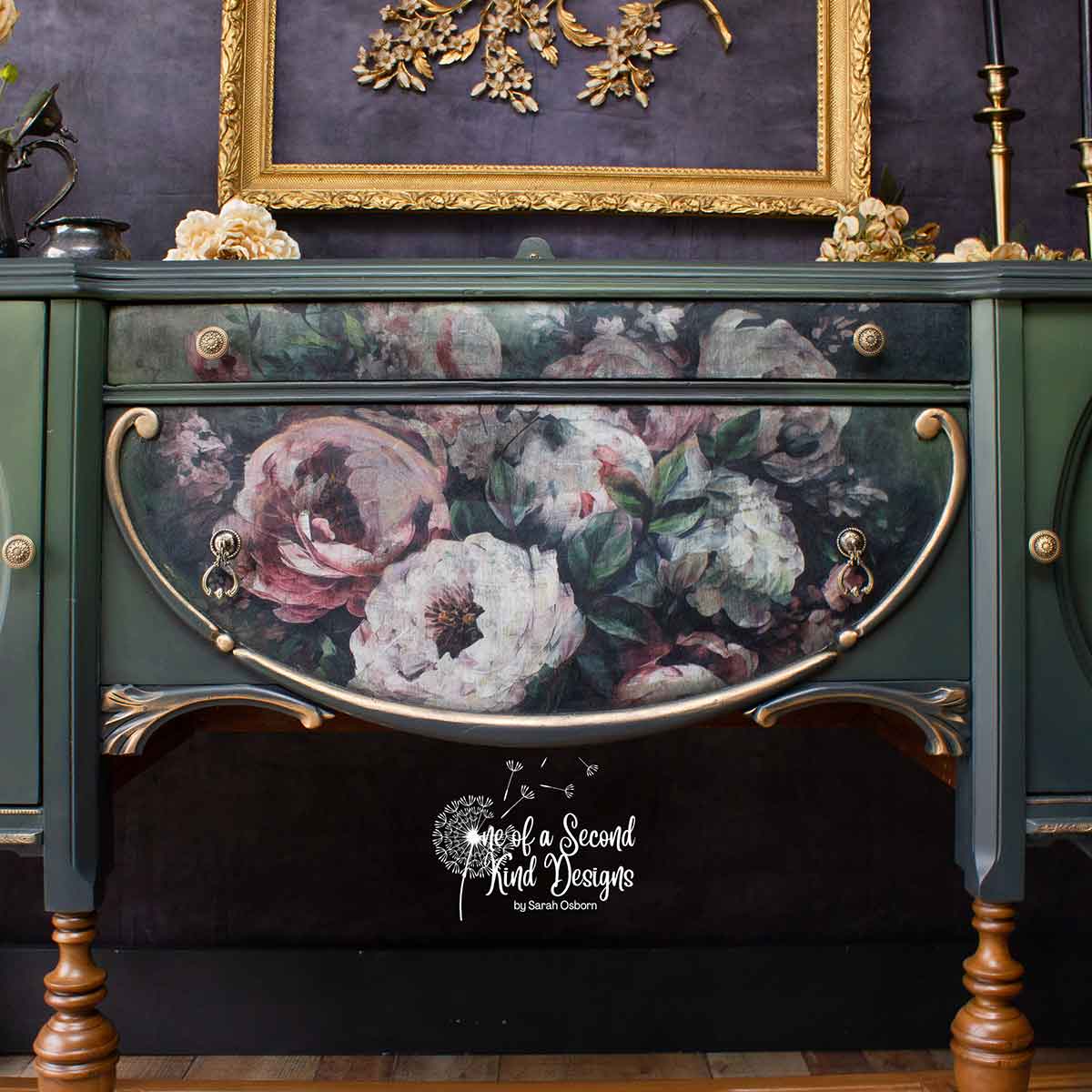 ReDesign Decoupage Fiber Tissue Mossy Rose Delight A1