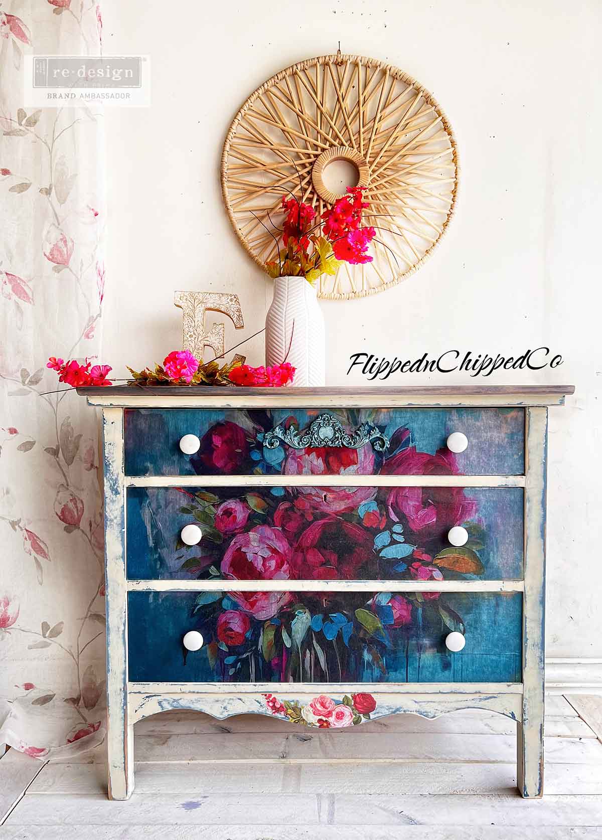 ReDesign Decoupage Fiber Tissue  Burst of Color A1