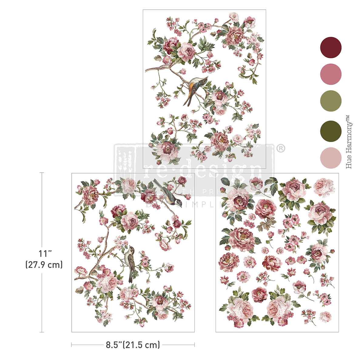 Redesign Decor Transfer Kacha- The Enchanted Grove Middy size.