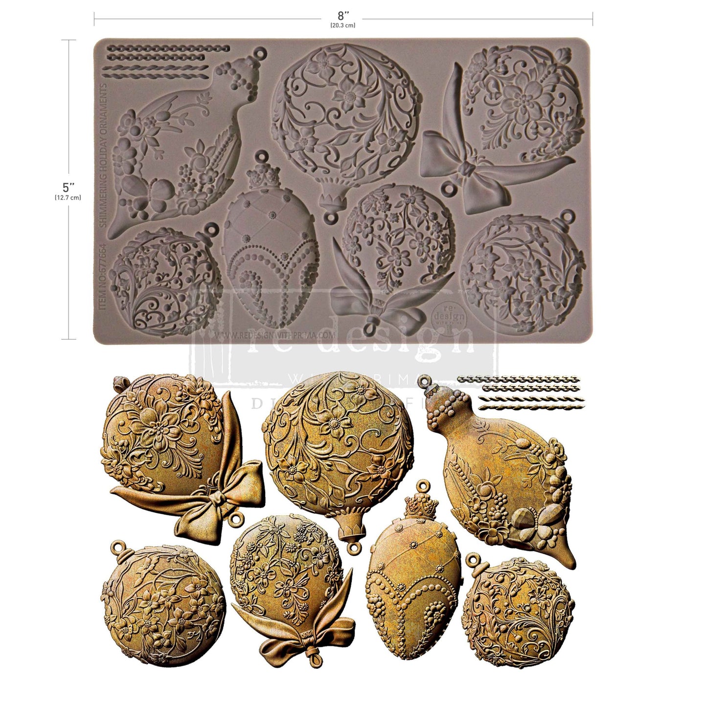 NEW: Re Design Decor mould - Shimmering Ornaments