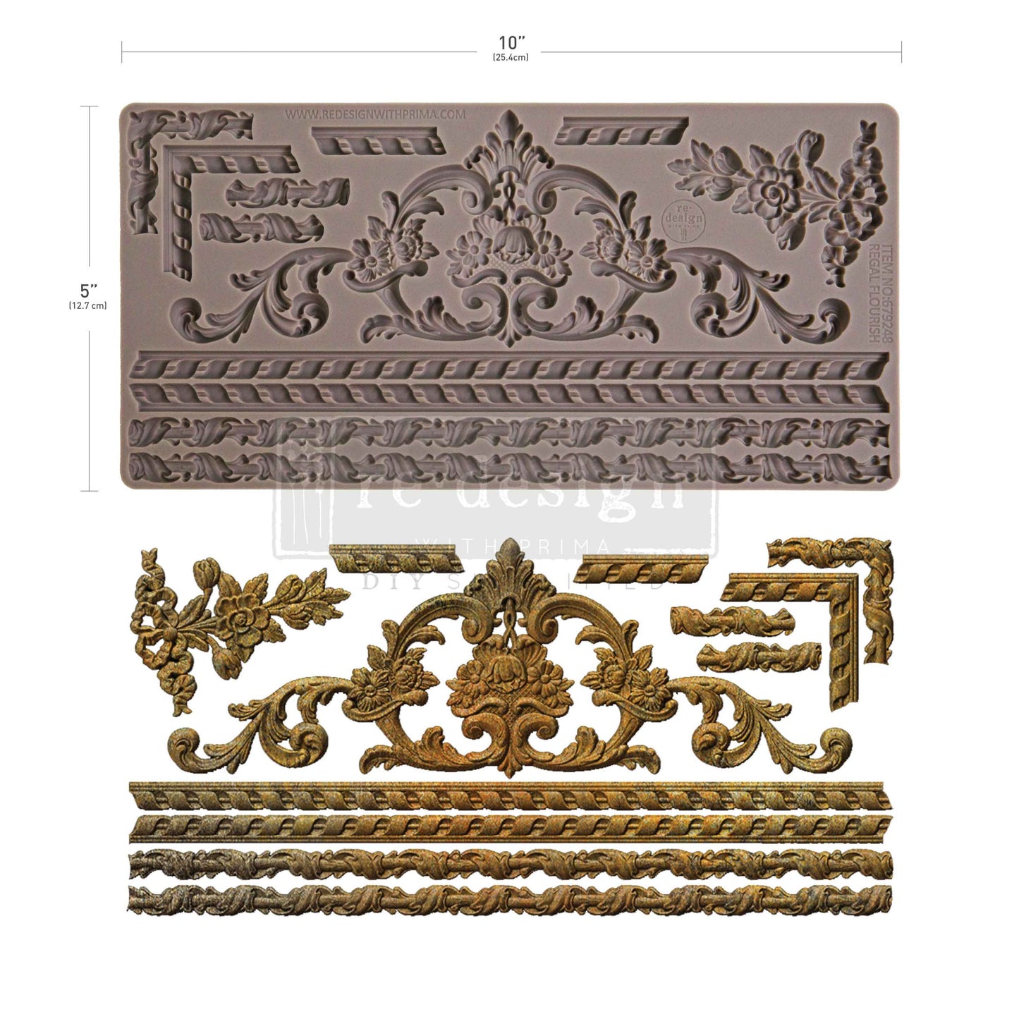 NEW: Re Design Decor mould - Regal Flourish