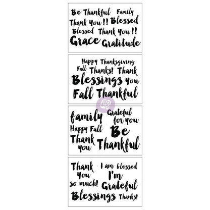 Adhesive Transfer -Be Thankful-Autumn Blessings