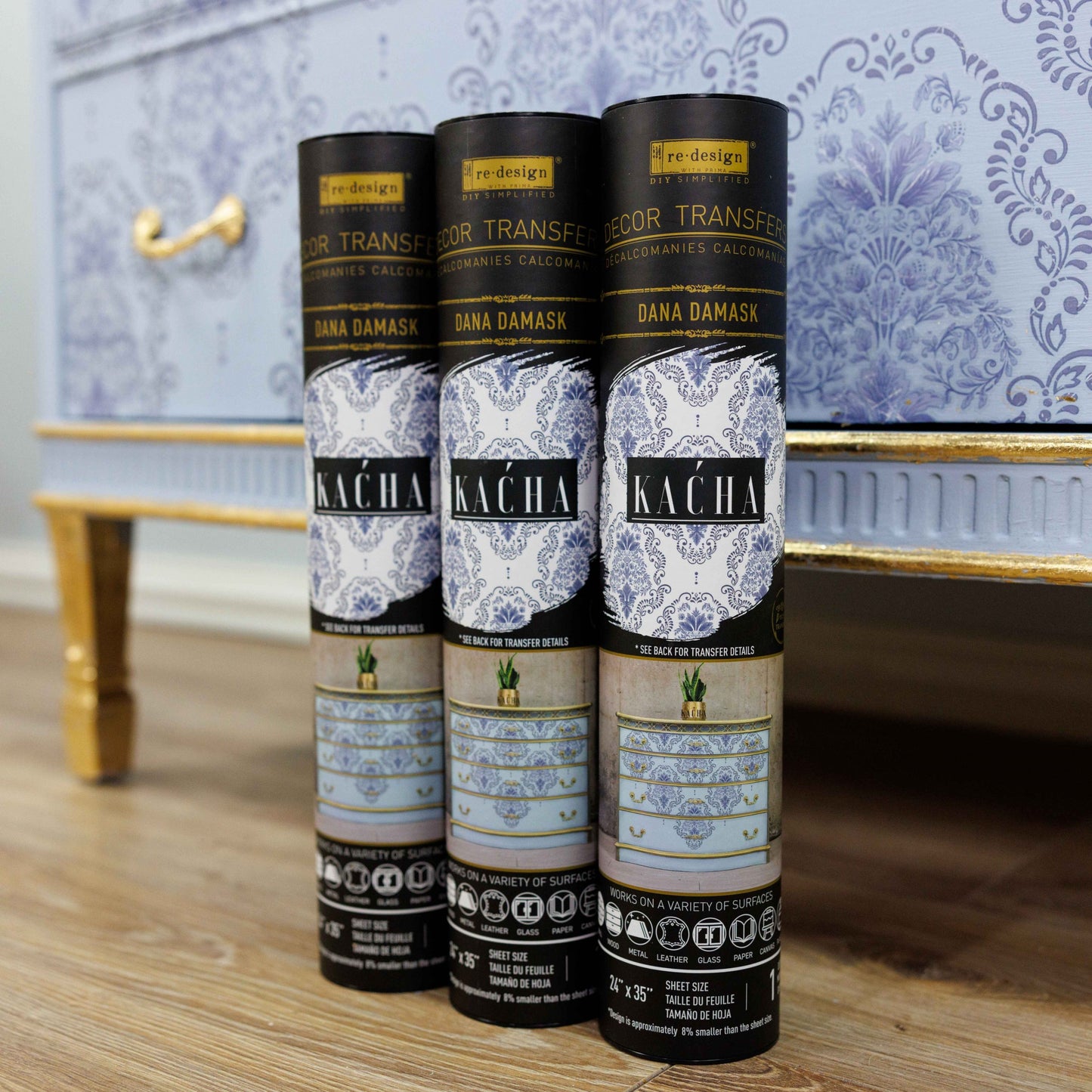 Redesign Decor transfer- Kacha Dana Damask