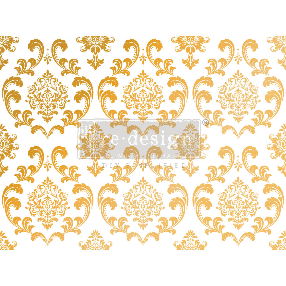 Redesign Decor Transfer-House of Damask-Gold foil