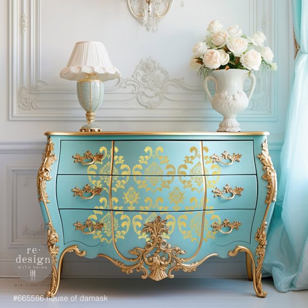 Redesign Decor Transfer-House of Damask-Gold foil