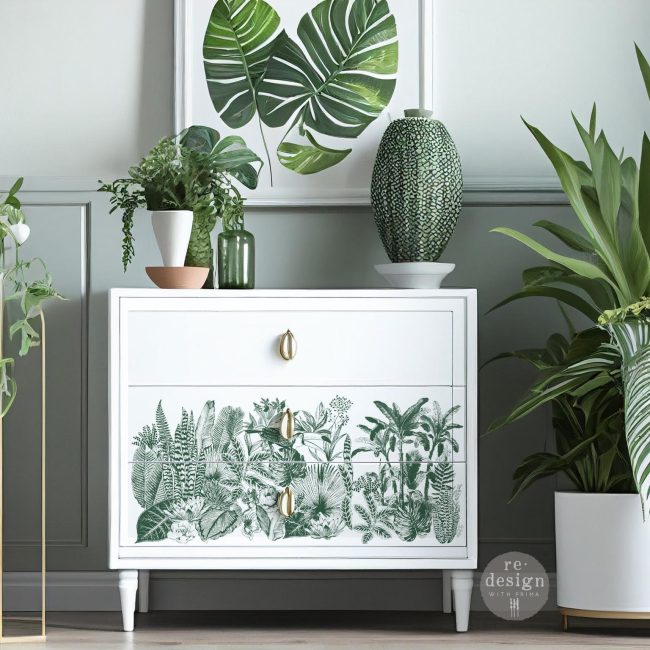 Redesign Decor Transfer-Green Foliage-NEW MIDDY SIZE