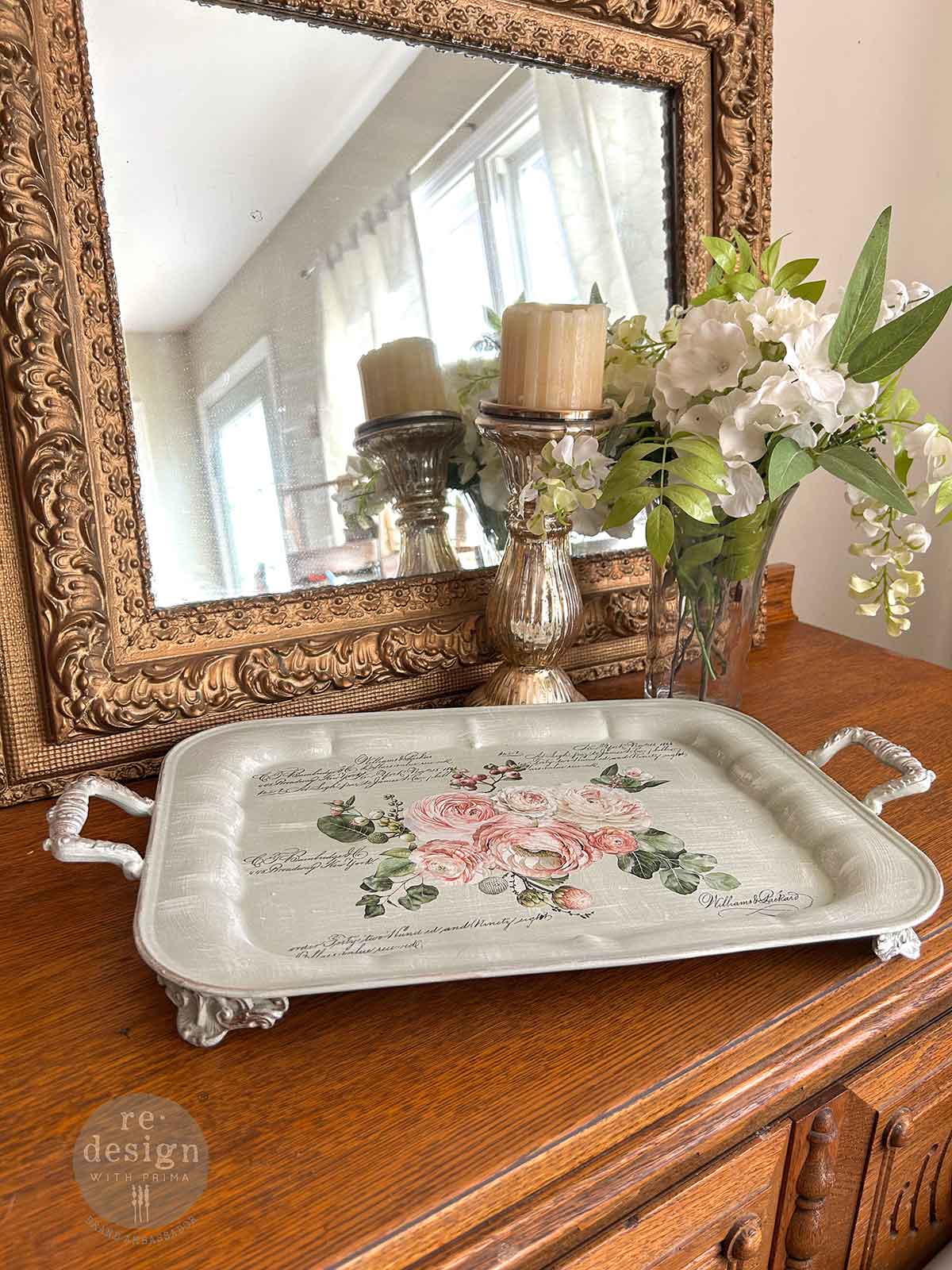 Redesign Decor transfer-Blushing Blooms Small 3 sheets