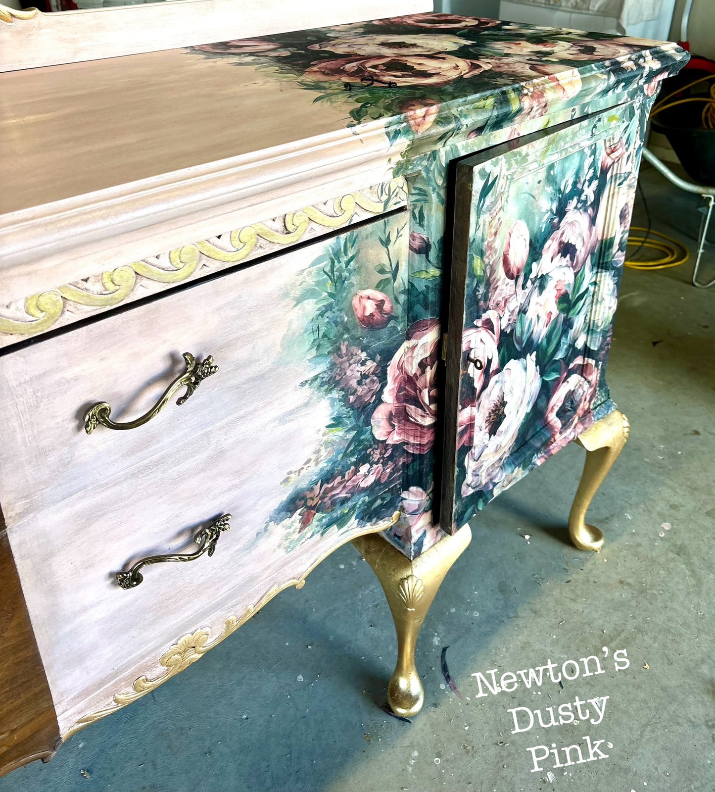 ReDesign Decoupage Fiber Tissue Mossy Rose Delight A1