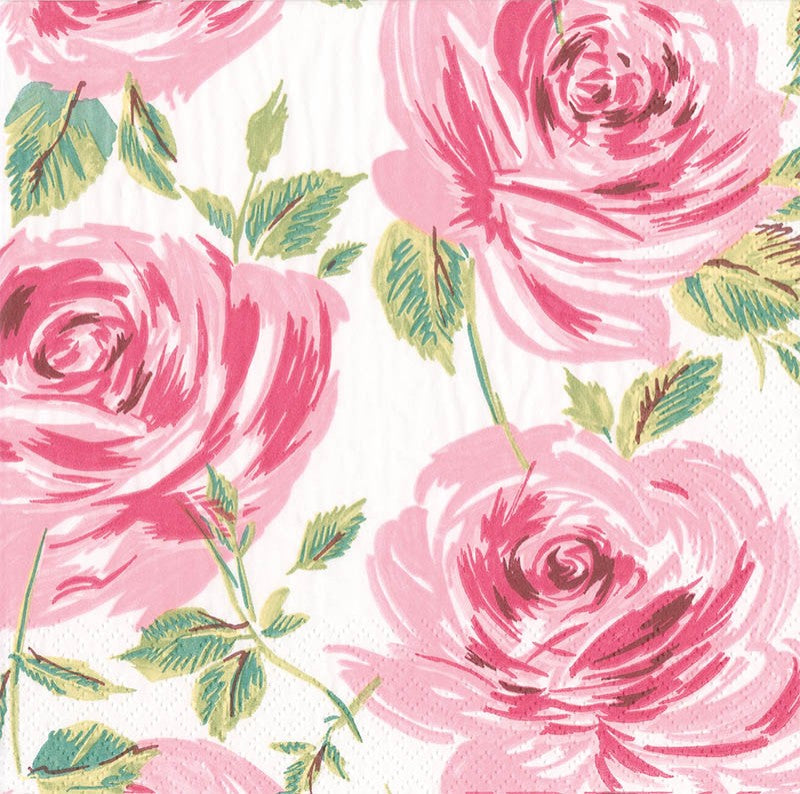 Designer Napkin-Bella Rosa-Pink