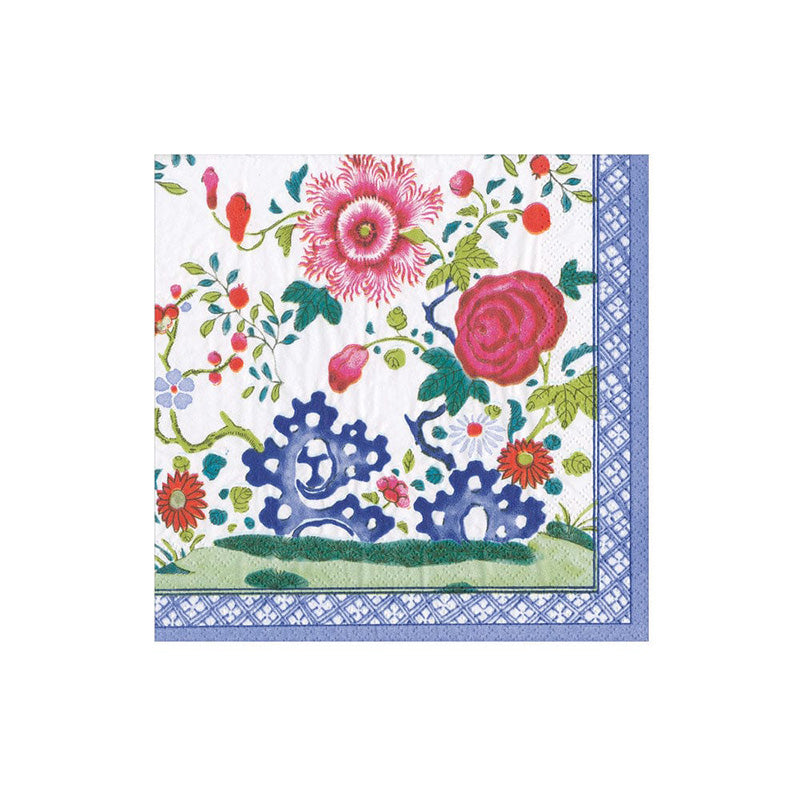 Designer Napkin-Floral Porcelain