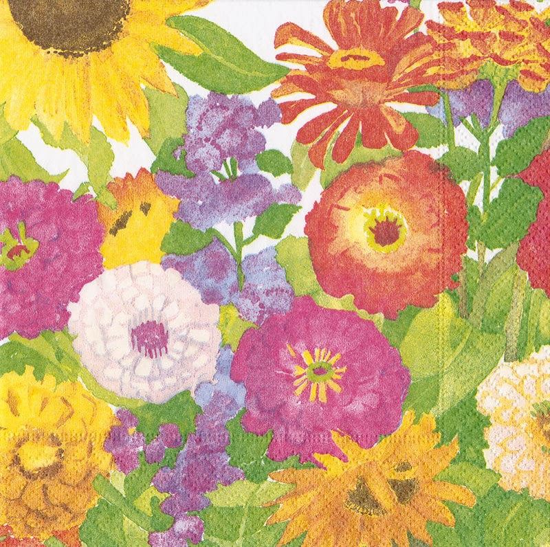 Designer Napkin-Midsummer Blooms