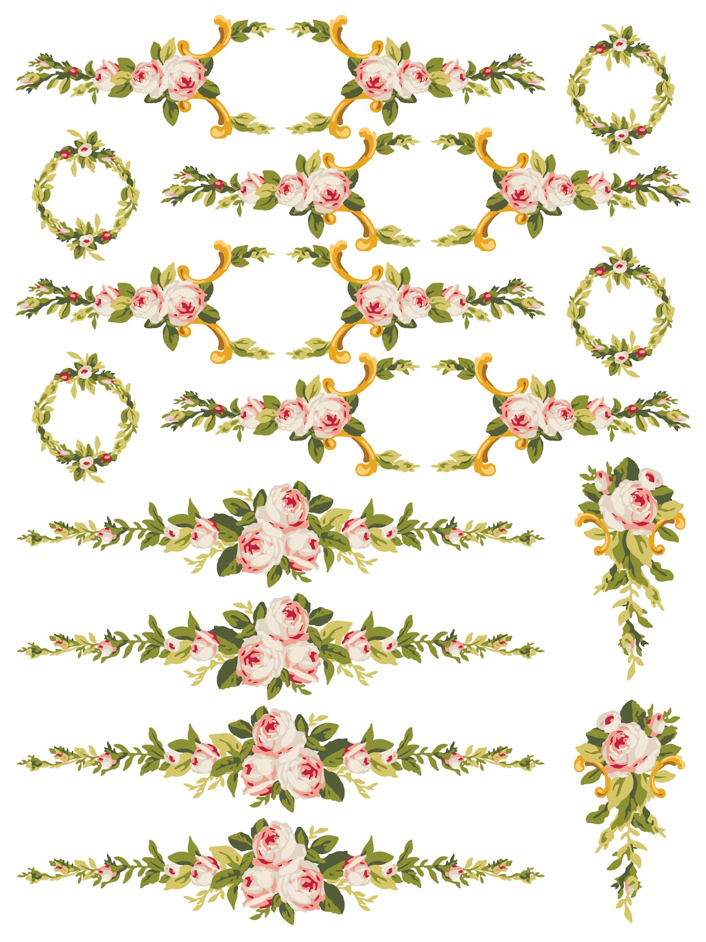 NEW: IOD Paint Inlay-Petite Fleur Pink.