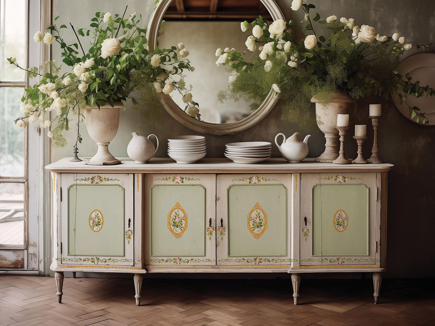 NEW: IOD Paint Inlay-Petite Fleur Pink.