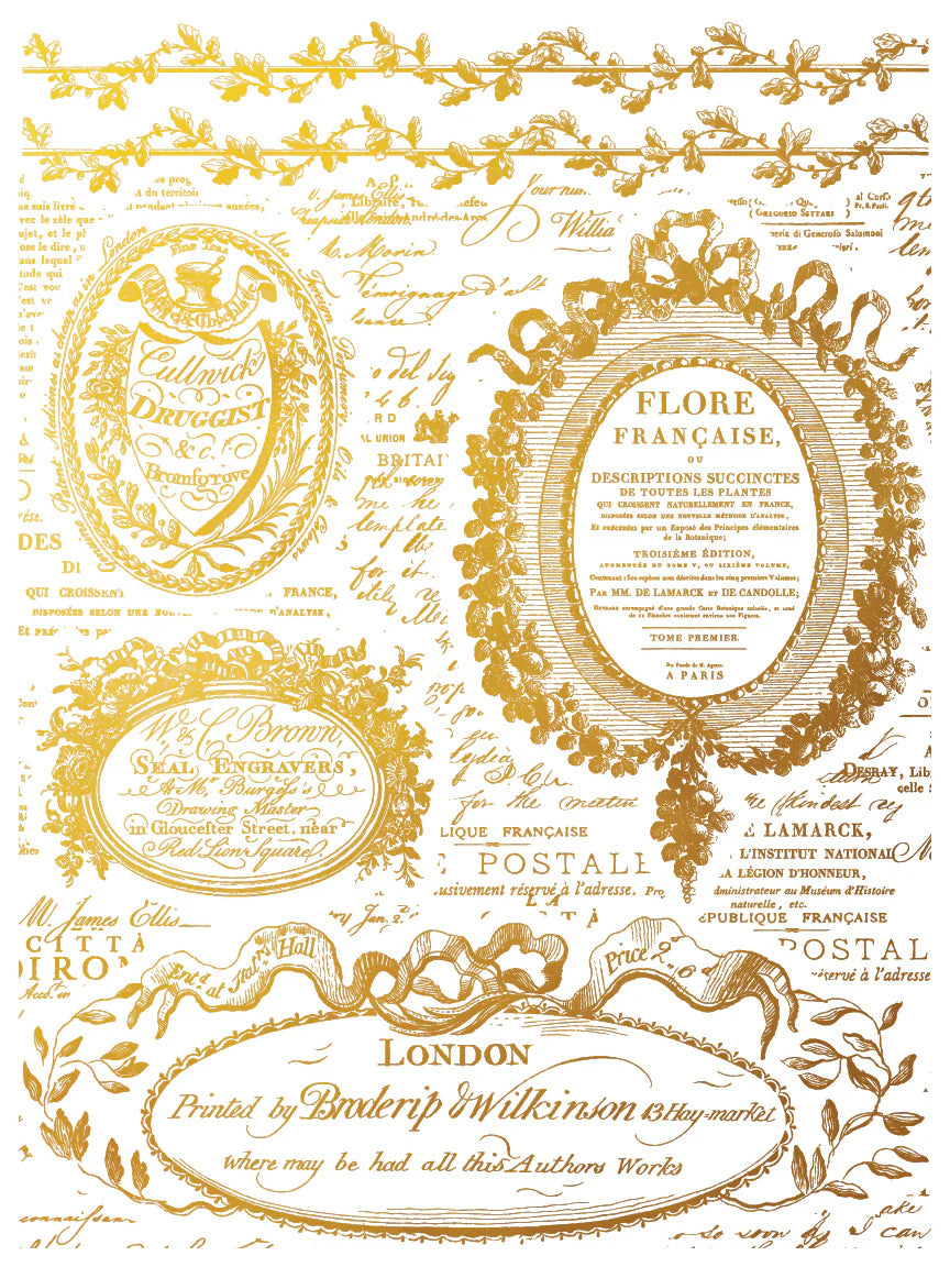 IOD Foil Transfer: “ Gilded Etiquettes”