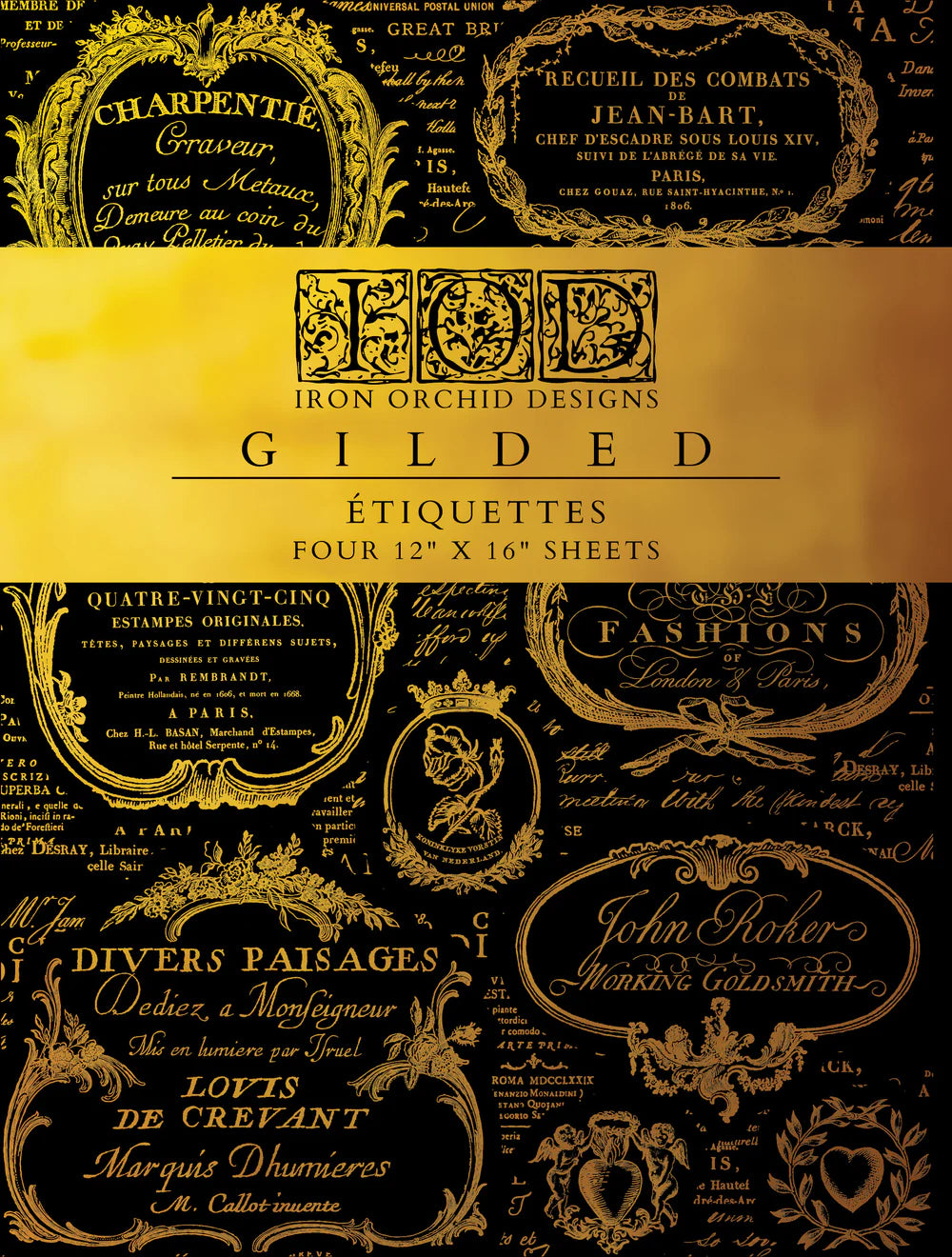 IOD Foil Transfer: “ Gilded Etiquettes”