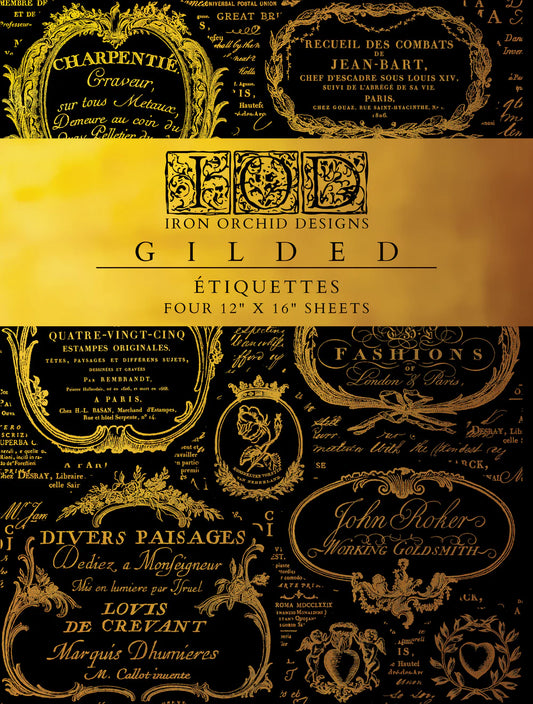 IOD Foil Transfer: “ Gilded Etiquettes”