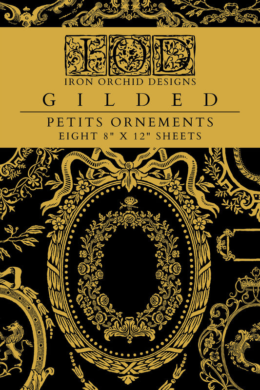 NEW: IOD Gilded Transfer-Petite Ornaments