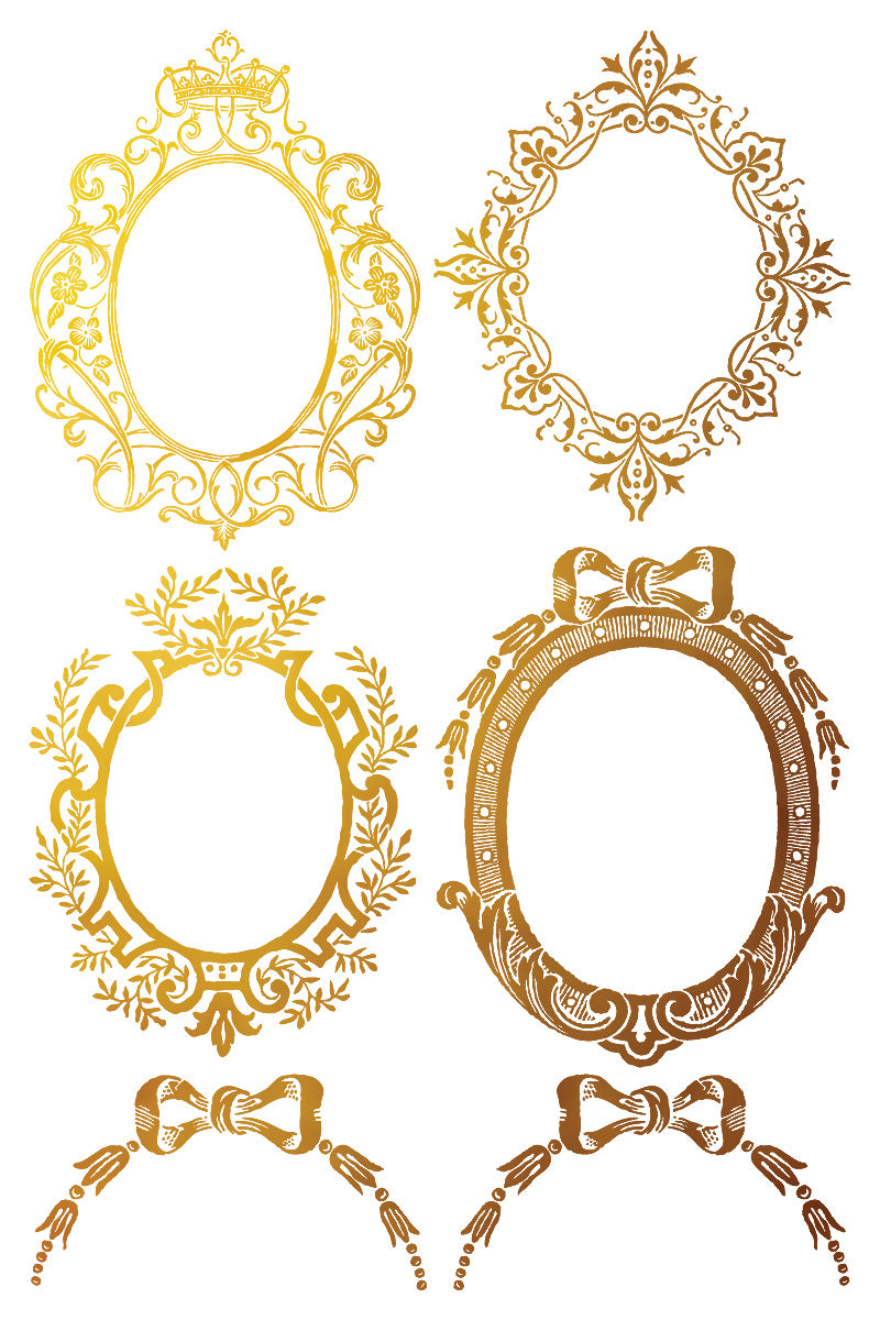 NEW: IOD Gilded Transfer-Petite Ornaments