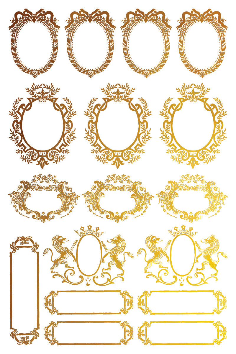 NEW: IOD Gilded Transfer-Petite Ornaments