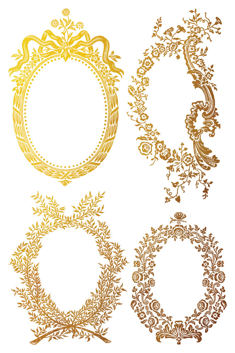 NEW: IOD Gilded Transfer-Petite Ornaments