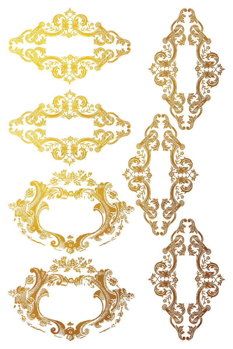 NEW: IOD Gilded Transfer-Petite Ornaments