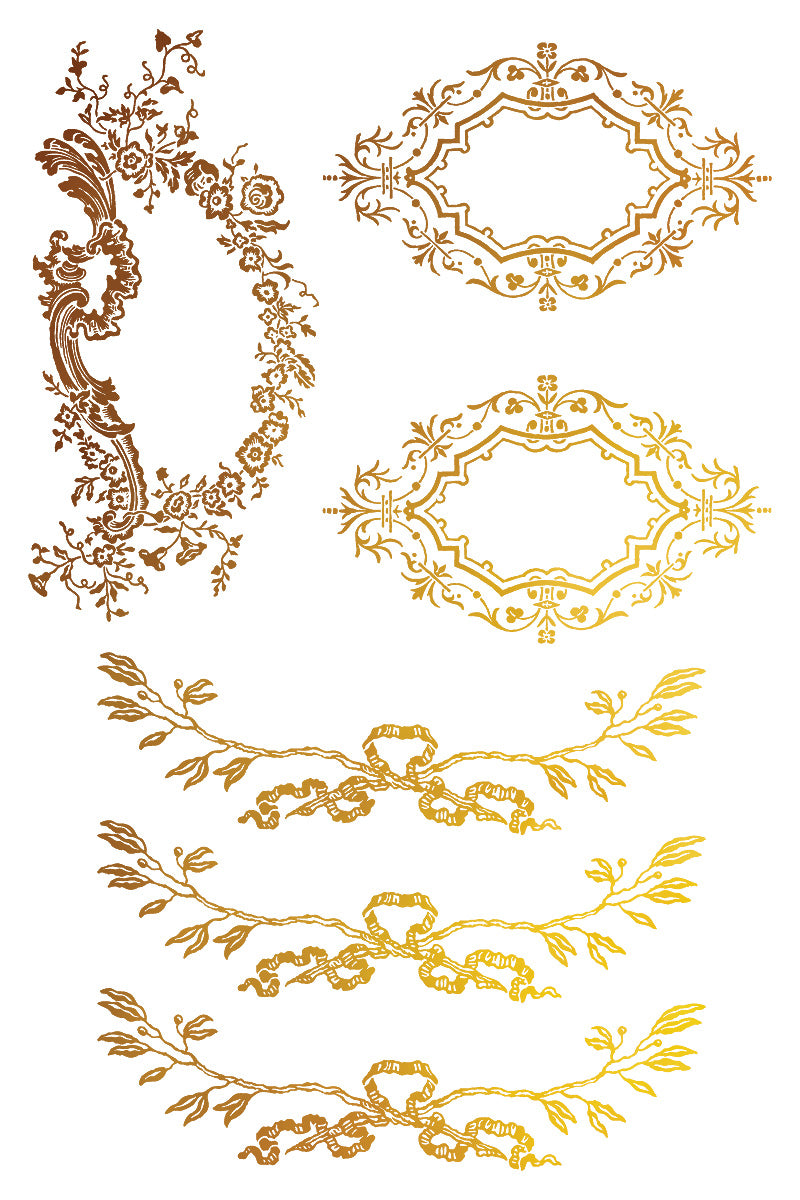 NEW: IOD Gilded Transfer-Petite Ornaments