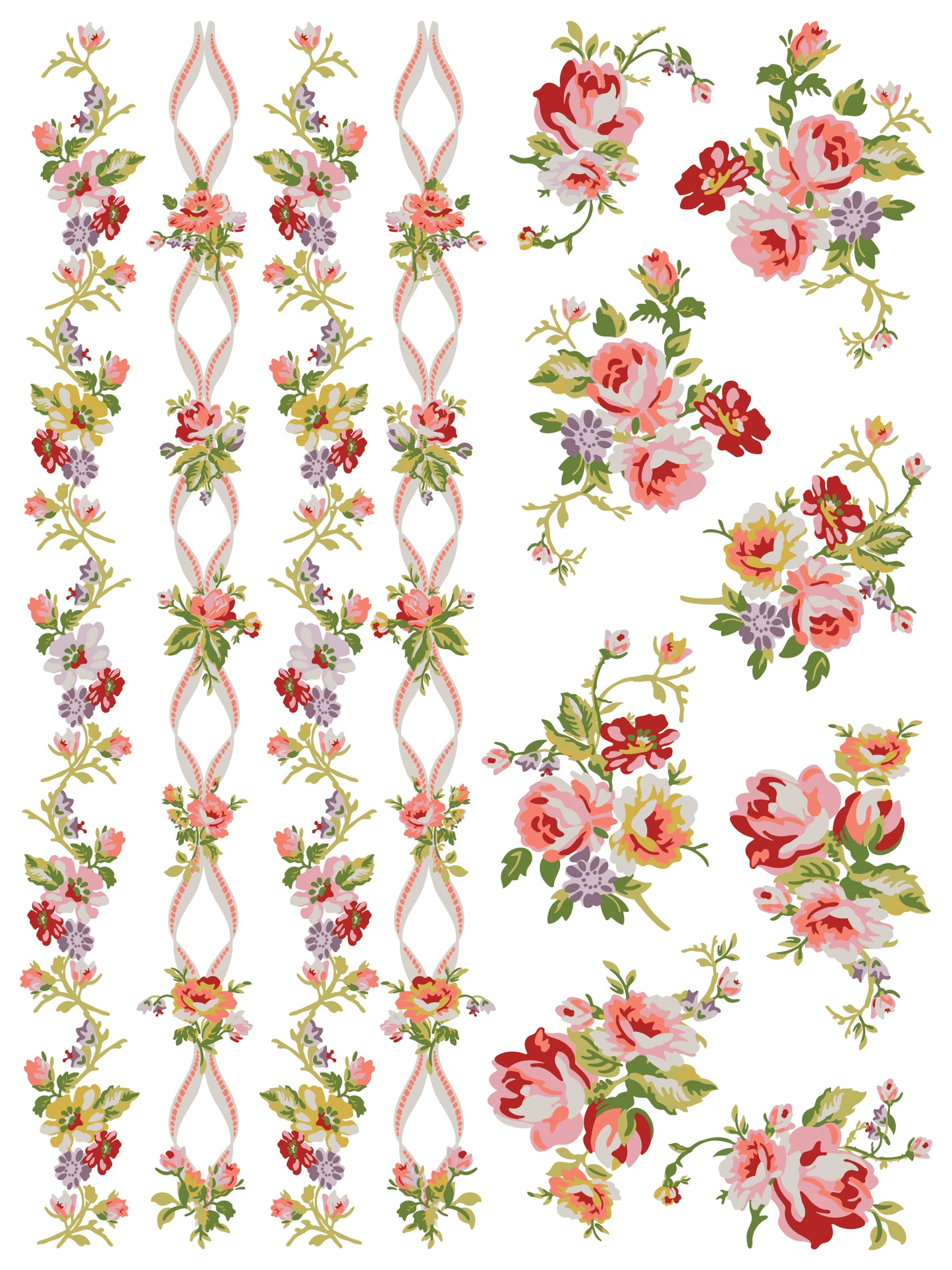 NEW: IOD Paint Inlay-Ditsy Blooms