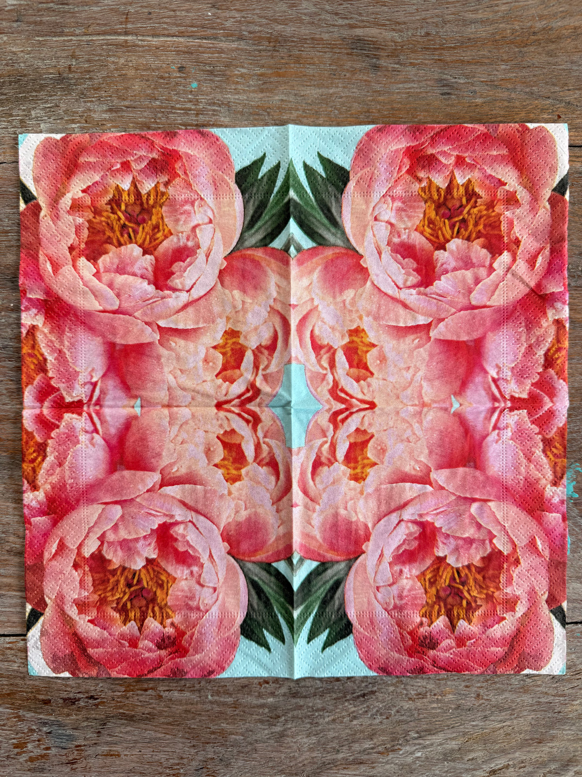 Napkin-Peony Blue