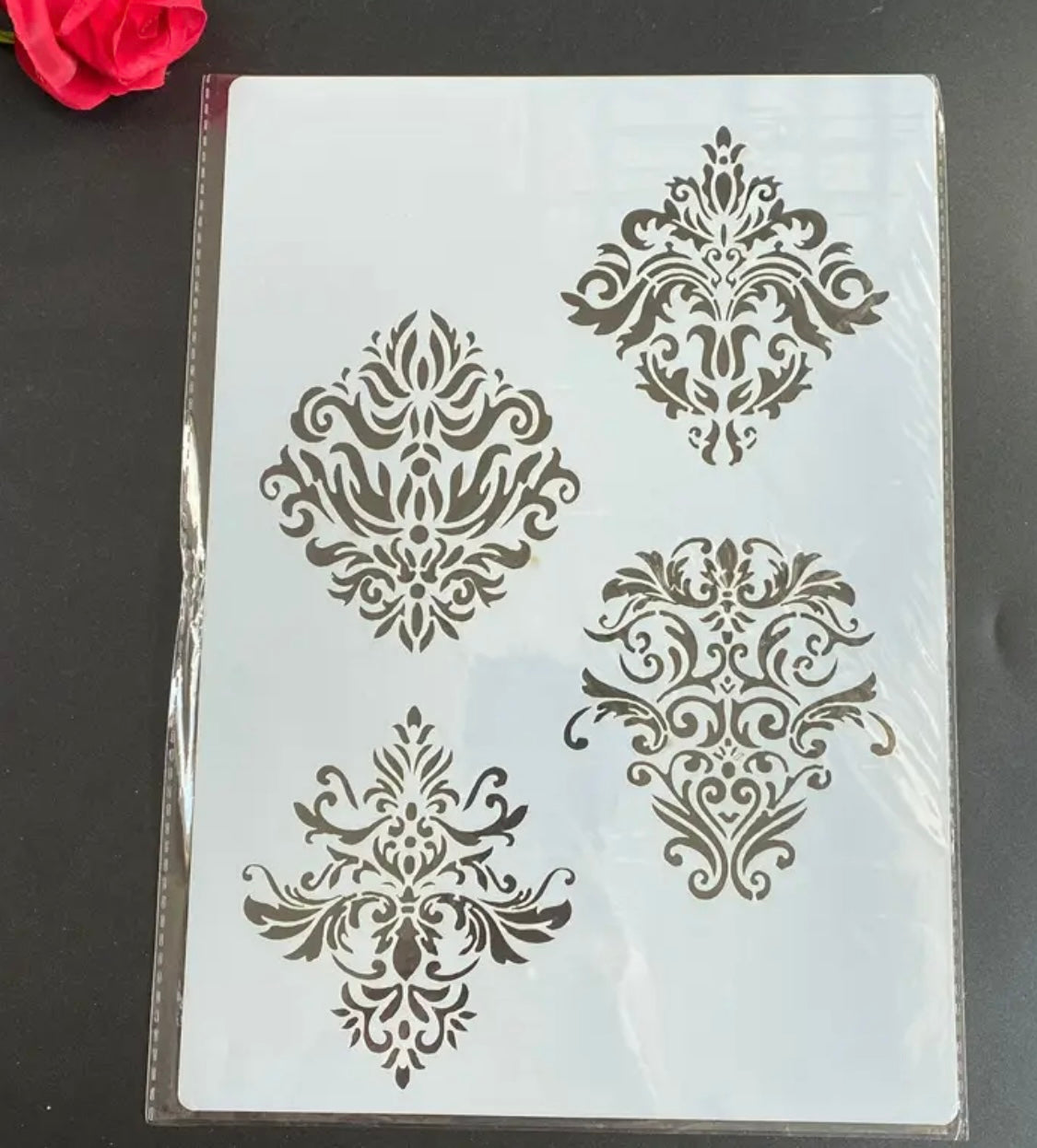 Stencil Flourish Set A4