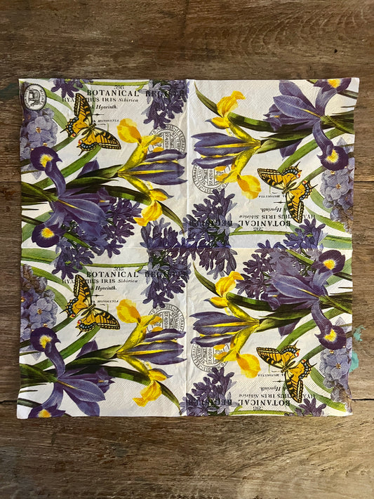 Napkin Tissue-Iris Monarch Butterflies