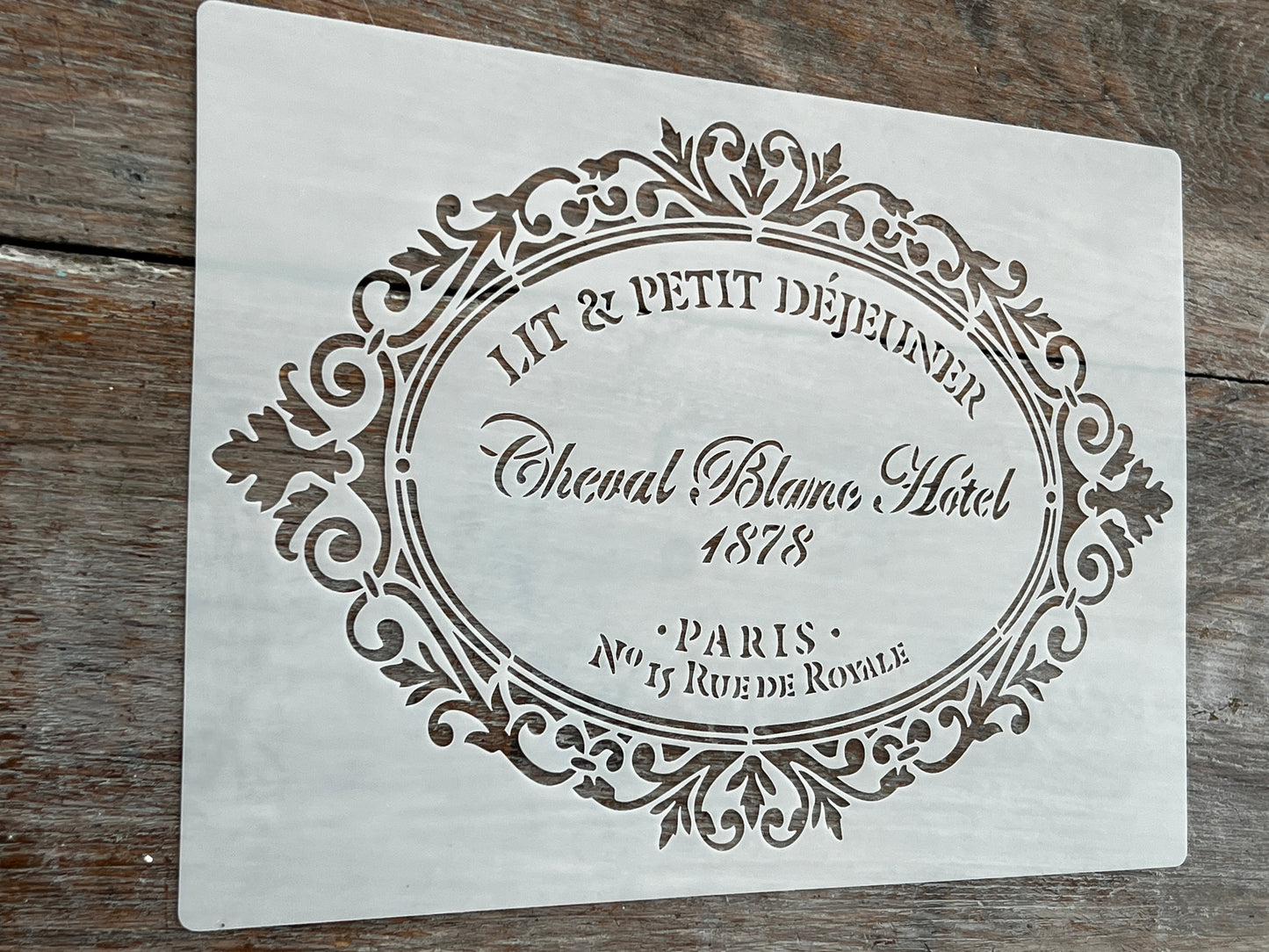 Stencil-Cheval Blanc Hotel Large