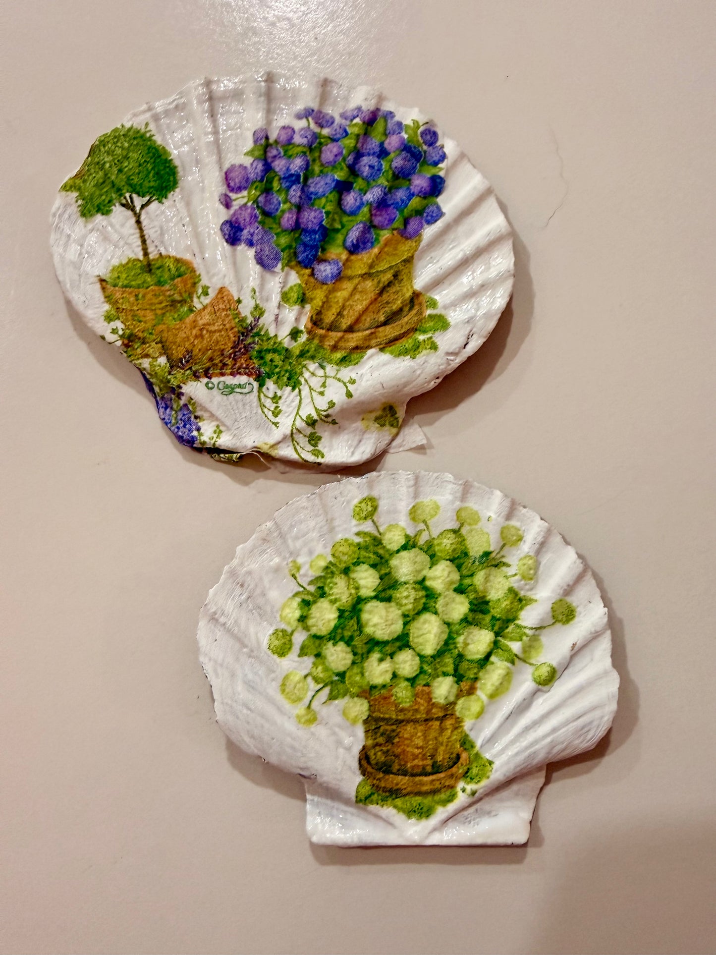 Designer Napkin-Potted Hydrangeas