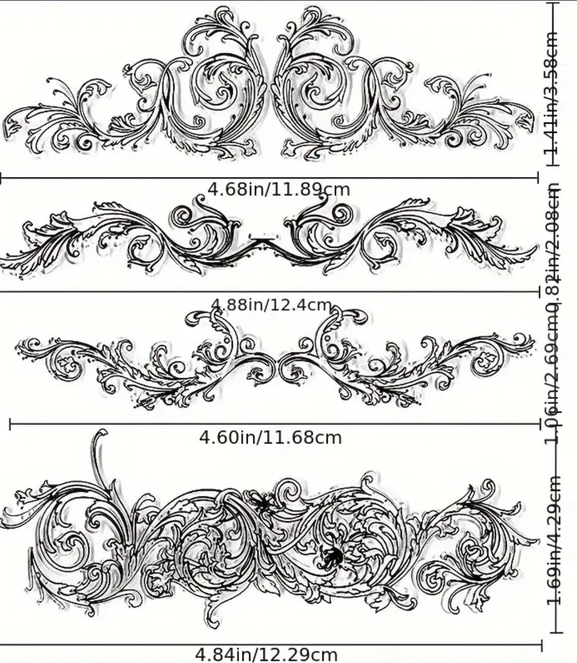 Stamp French Scrolls