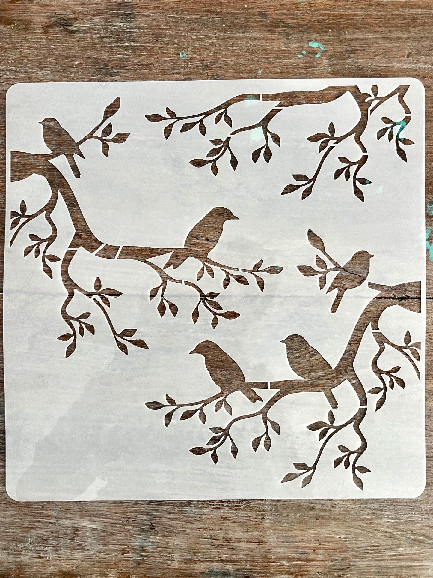 Stencil-Birds in Tree-Large