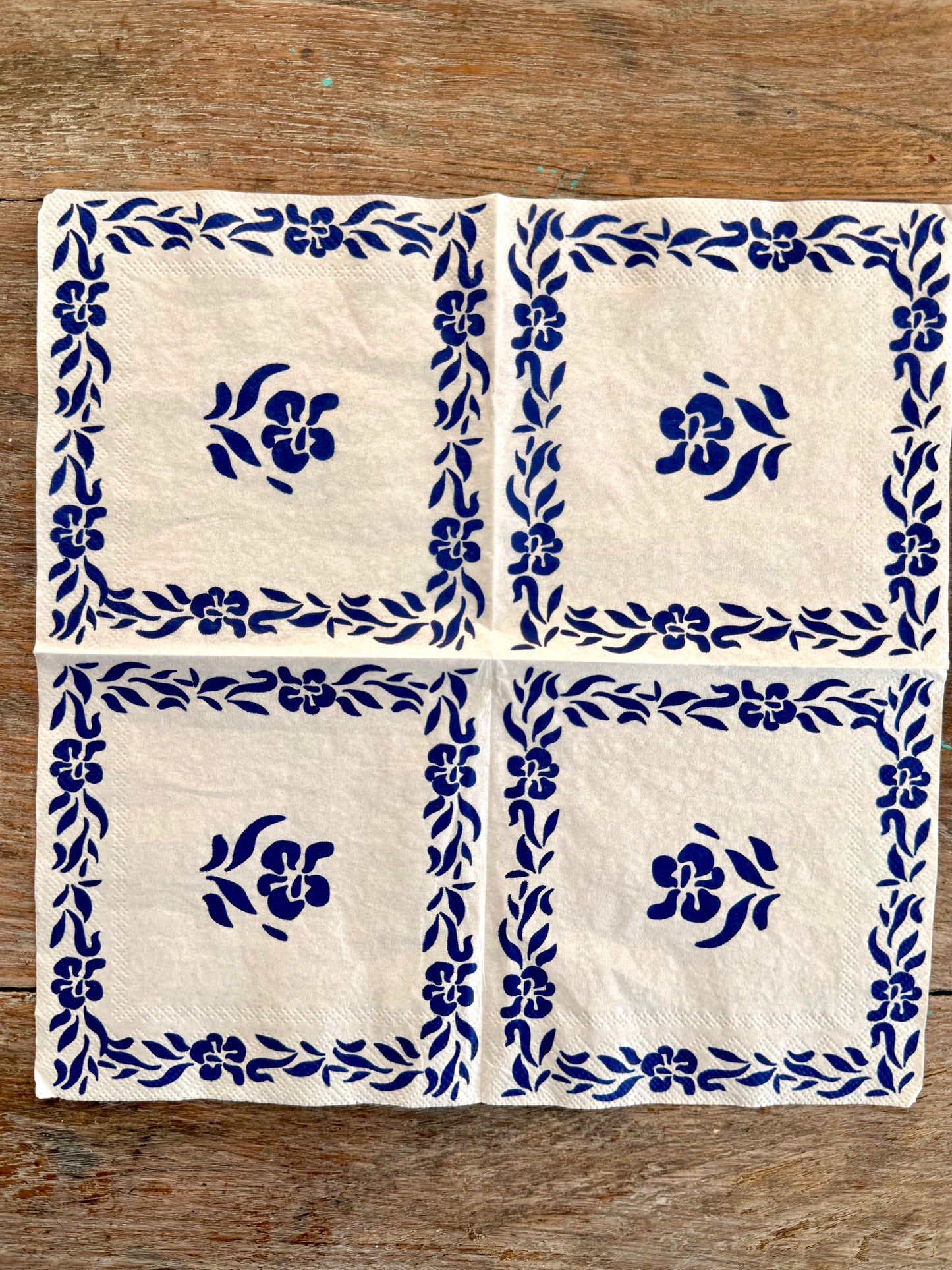 Napkin-French Border Floral-French Collection