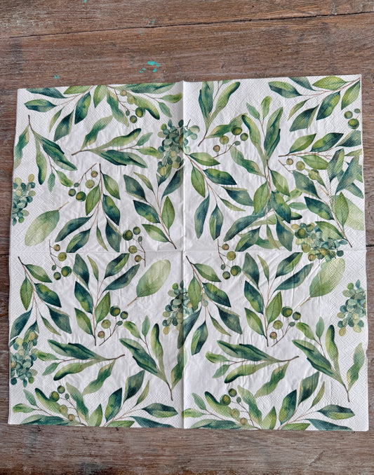 Napkin-Olive Branches