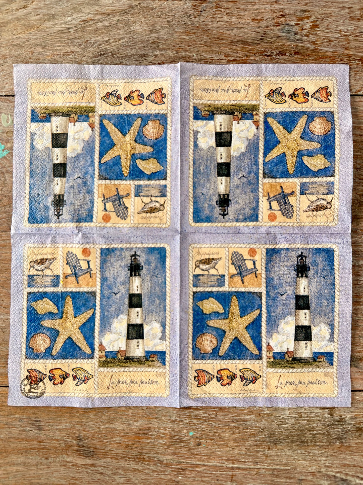Napkin-Beach Holiday Time