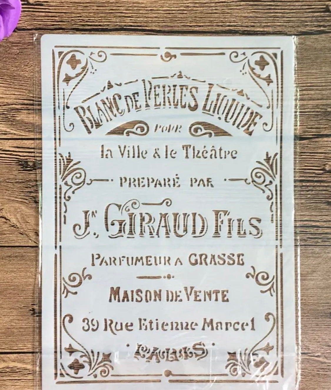 Stencil-J Giraud Fils A4