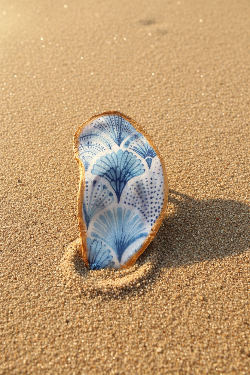 Napkin-Blue & White Fans