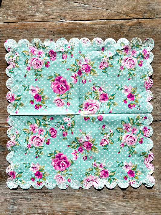 Napkin Tissue- Vintage Pink Lace