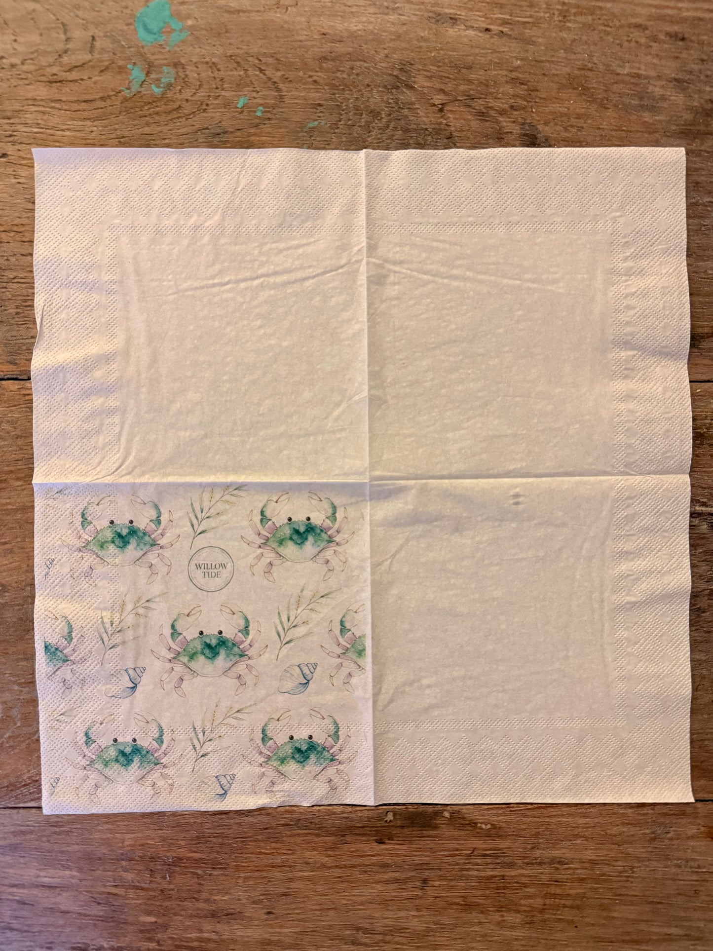 Napkin-Green Crab